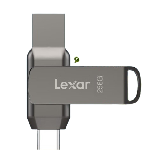 31日20点：Lexar 雷克沙 D400 USB3.1 Type-C手机U盘 256GB 63元包邮