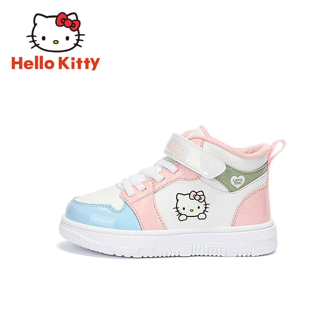 Hello Kitty HelloKitty童鞋女童高帮板鞋春秋新款儿童休闲鞋中大童运动鞋2133 134.25元（需买2件，共268.5元）