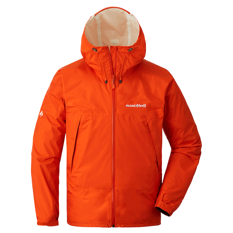 Plus、概率券:mont·bell 单层冲锋衣保暖硬壳上衣 橙红色 L 584.5元（需领券