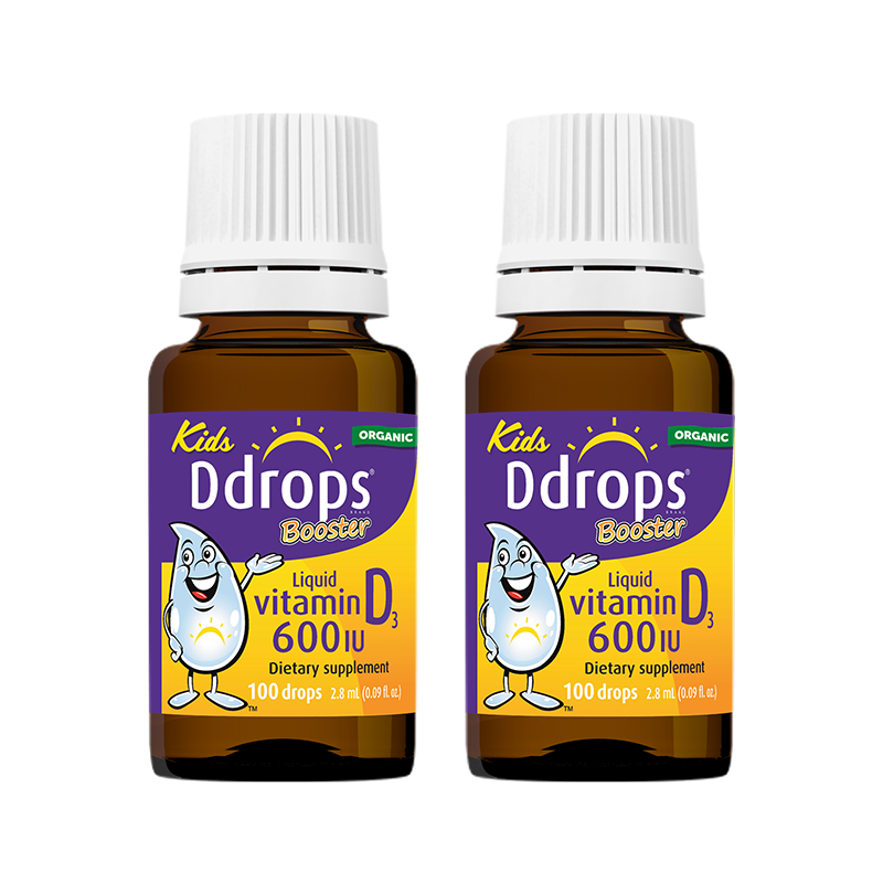 Ddrops 儿童维生素D3滴剂 600IU 2.8ML*2瓶 170元包邮（需用券，合85元1瓶）