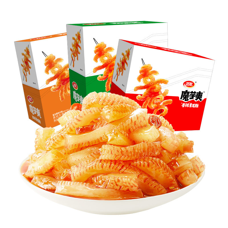 卫龙 辣条魔芋爽三口味900g（60包） 30.1元（需用券）