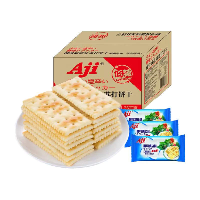 Aji 苏打饼干 酵母减盐味 1.25kg ￥16.85
