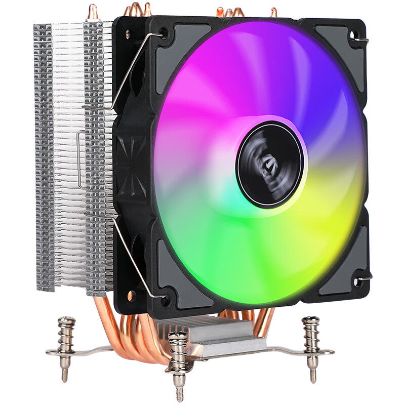BUBALUS 大水牛 T43A 4热管CPU风冷散热器（ARGB风扇/intel多平台/PWM温控/12CM/硅脂/