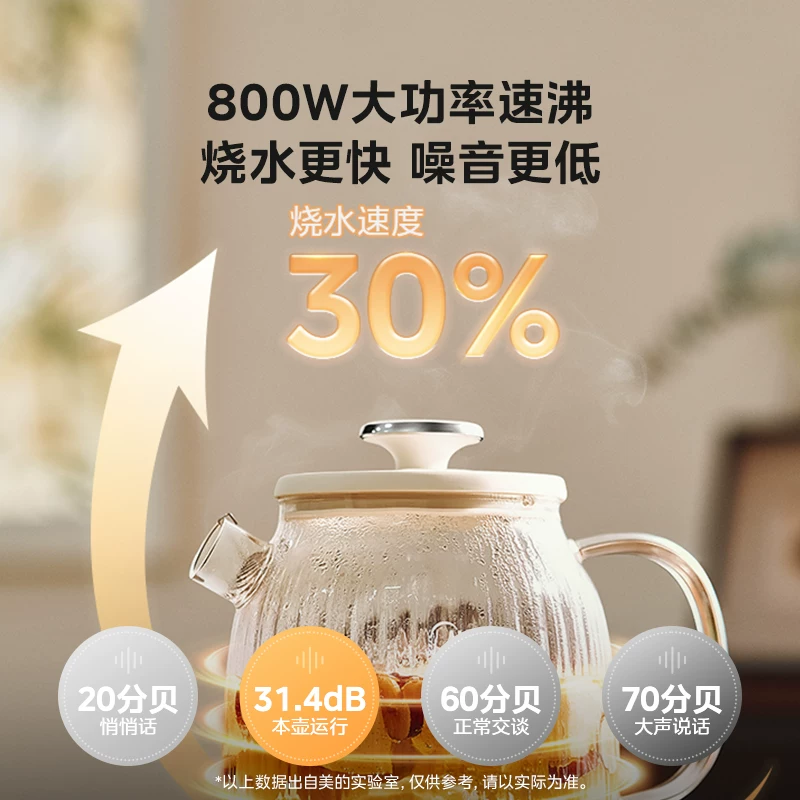 美的 YS10B101全玻璃 养生壶 暖玉白1.2L 70.48元 - 清风线报