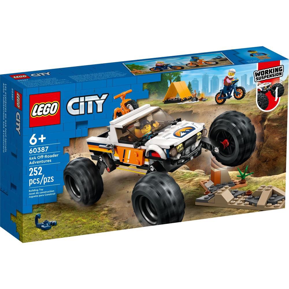 LEGO 乐高 City城市系列 60387 4x4 越野车大冒险 159.25元（需用券）