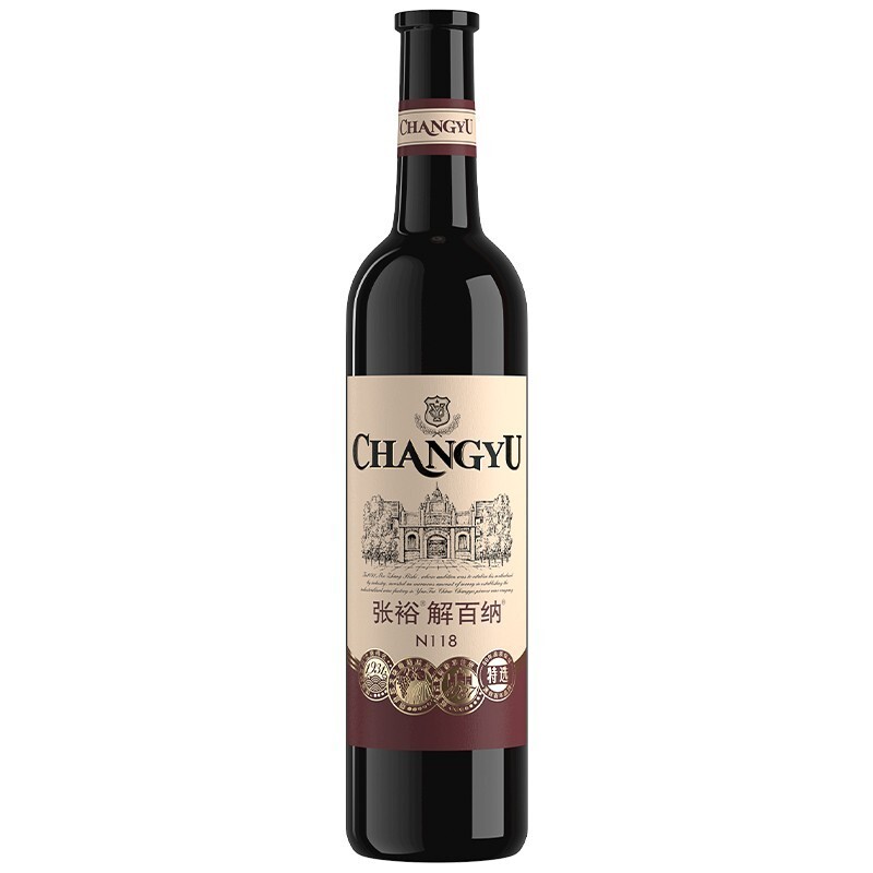 changyu 張裕 紅酒 特選級n118解百納乾紅葡萄酒 國產紅酒 750ml*6瓶