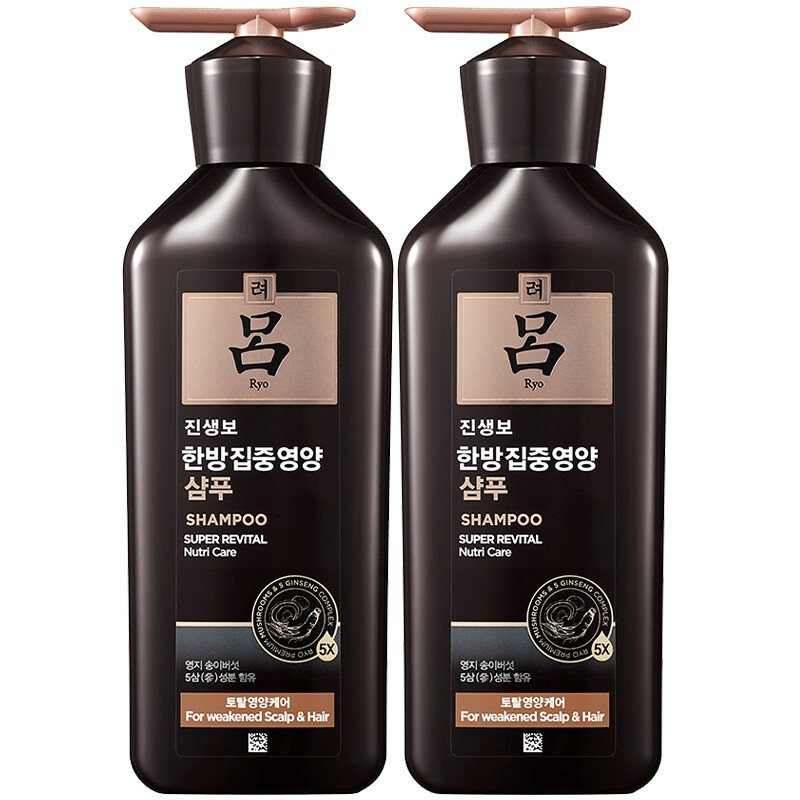 吕 黑吕臻参焕活御时昇机洗发水400ml/*2瓶 80.1元（需买2件，需用券）