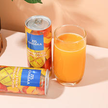 CHABAA 芭提娅 泰国原装 罐装 芒果汁230ml*6听 3.98元（需用券）