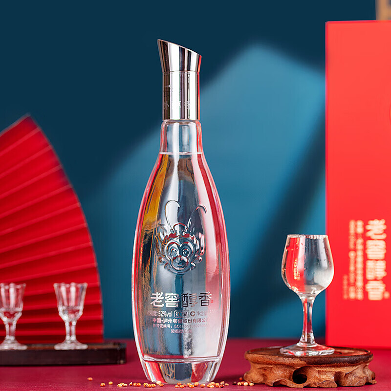 泸州老窖老窖醇香红耀酒52度浓香型白酒500ml纯粮食酒298元需用券