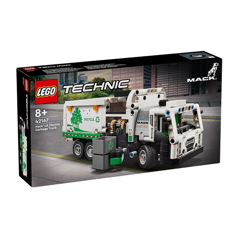 百亿补贴：LEGO 乐高 42167机械组Mack LR Electric 垃圾车积木 168.5元