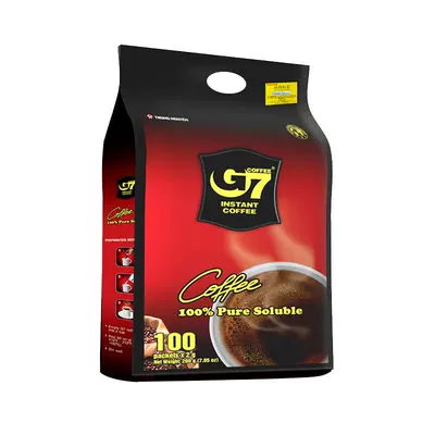 G7 美式速溶黑咖啡 无糖 0脂燃减 越南进口 100包 49.9元(需领券)