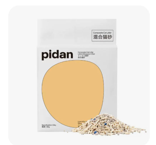 4月12号14点抢、限量5000件、百亿补贴： pidan猫砂经典混合猫砂尝鲜装1.9kg豆