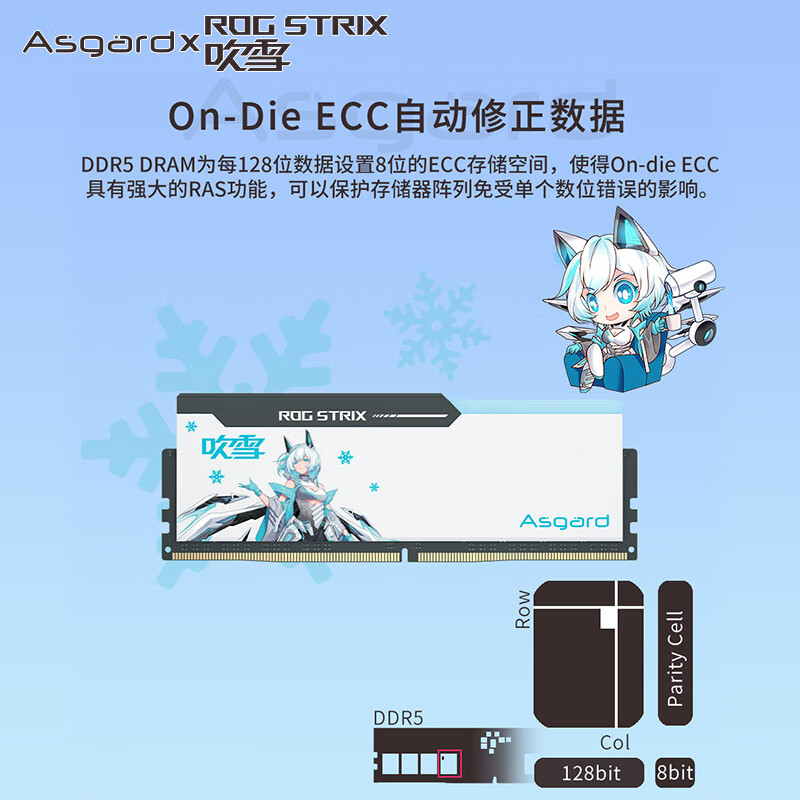 Asgard 阿斯加特32GB(16GBx2)套DDR5 6800 台式机内存RGB灯条