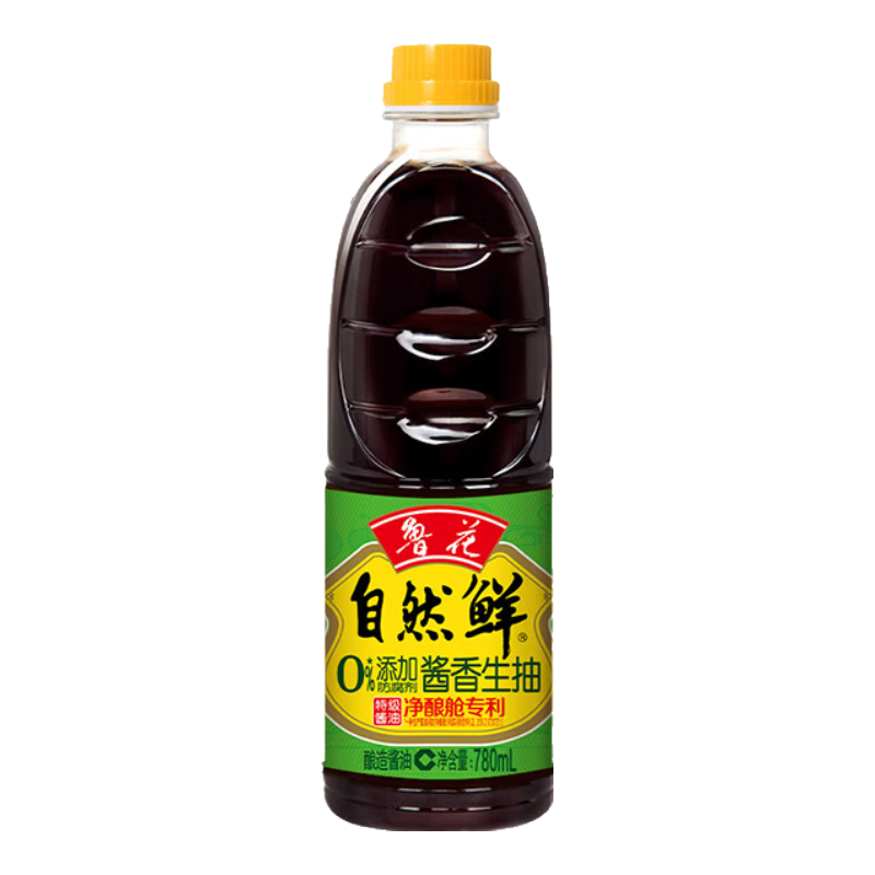 PLUS会员：luhua 鲁花 自然鲜酱香酱油 780ml*3件 18.48元包邮（合6.16元/件）