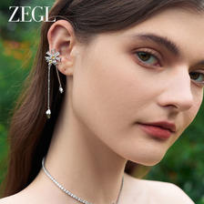 ZENGLIU ZEGL设计师雏夏系列小雏菊蜜蜂耳环耳夹无耳洞女新款耳骨夹耳饰品 99
