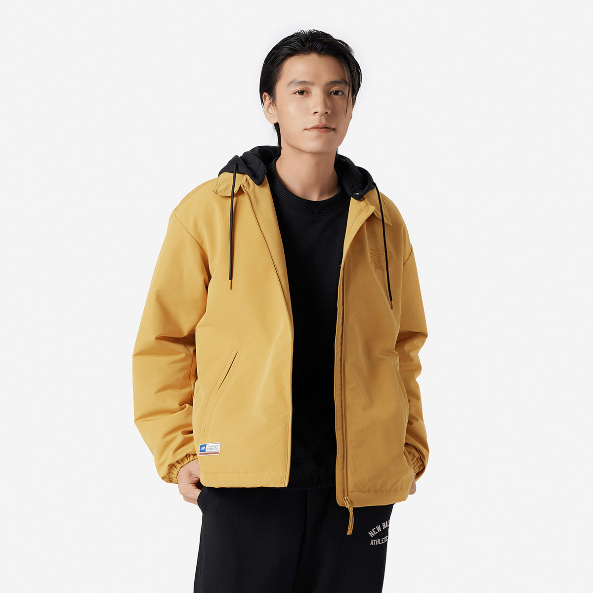 new balance NB官方正品男士拼接保暖休闲户外防寒连帽棉服NQE11011 519元