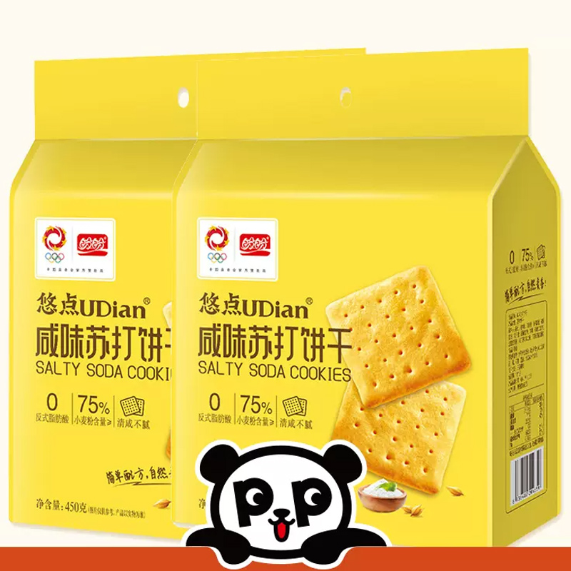 盼盼 悠点咸味苏打饼干900g 券后14.9元