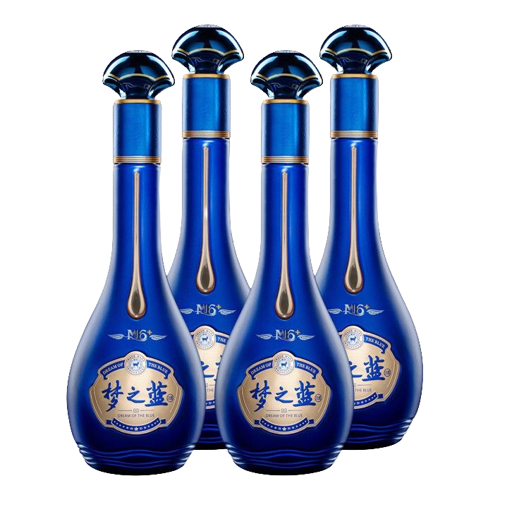 88VIP：YANGHE 洋河 梦之蓝 蓝色经典 M6+ 40.8%vol 浓香型白酒 550ml*4瓶 2537.2元