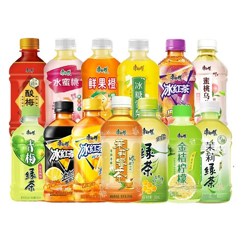 康师傅冰红茶小瓶饮料多口味饮品330mL 6瓶 4.95元