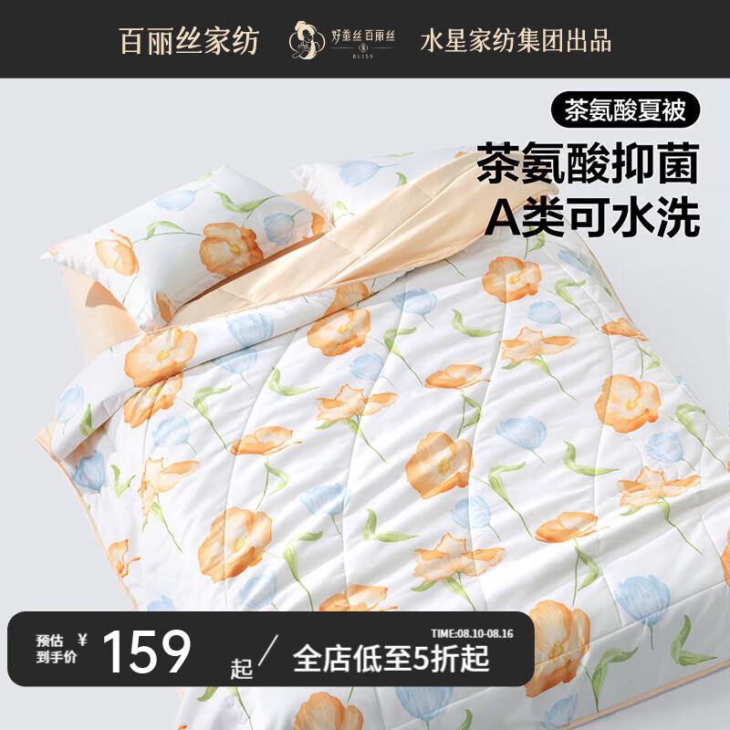 BLISS 百丽丝 A类可水洗夏凉被 200*230cm（多款任选） ￥32.85