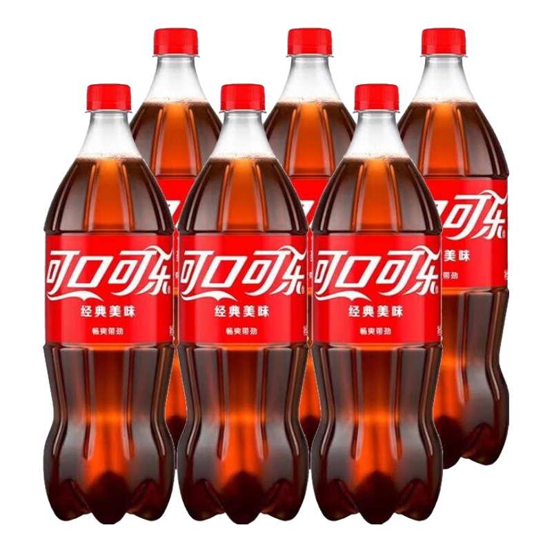 可口可乐（Coca-Cola） 可乐1.25L*6瓶 31.9元（需领券）包邮