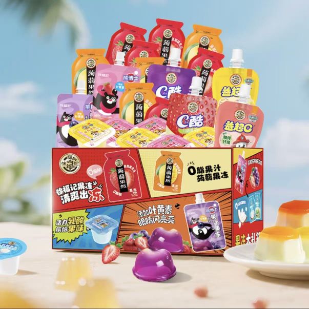 徐福记 儿童可吸混合果冻零食 整箱款1.77kg 19.9元（需用券）