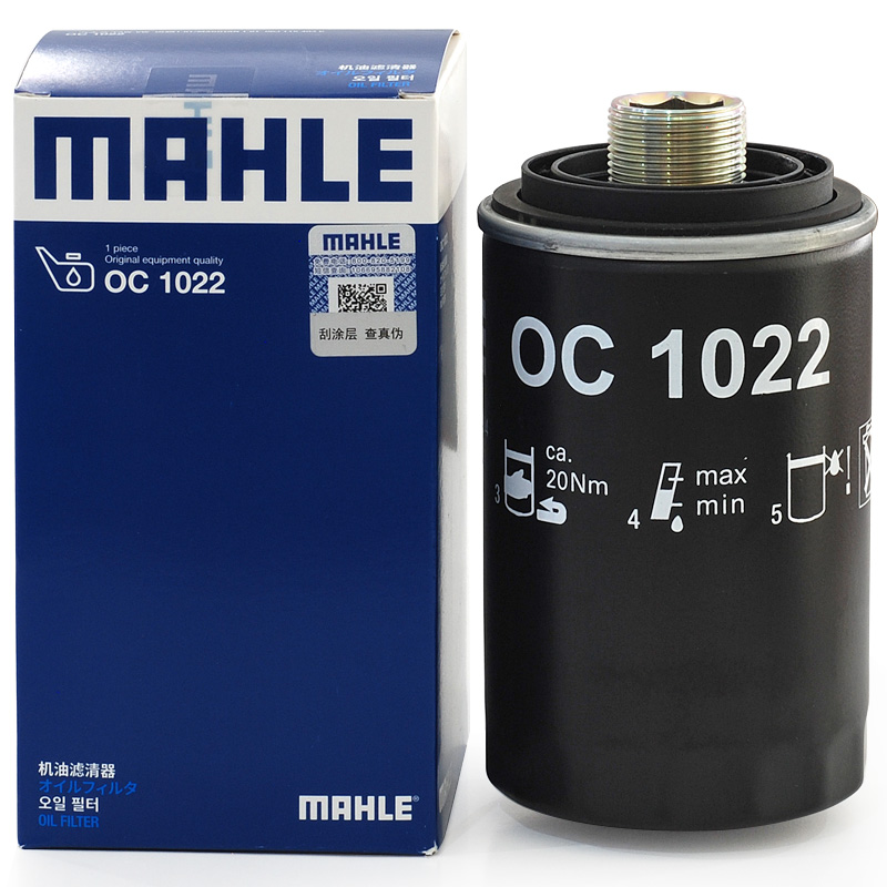 MAHLE 马勒 OC1022 机油滤清器 单支装 25.83元（需买3件，共77.49元）
