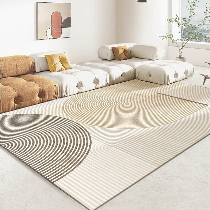 布迪思 奶油线条 客厅地毯 140*200cm 34.9元（需用券）