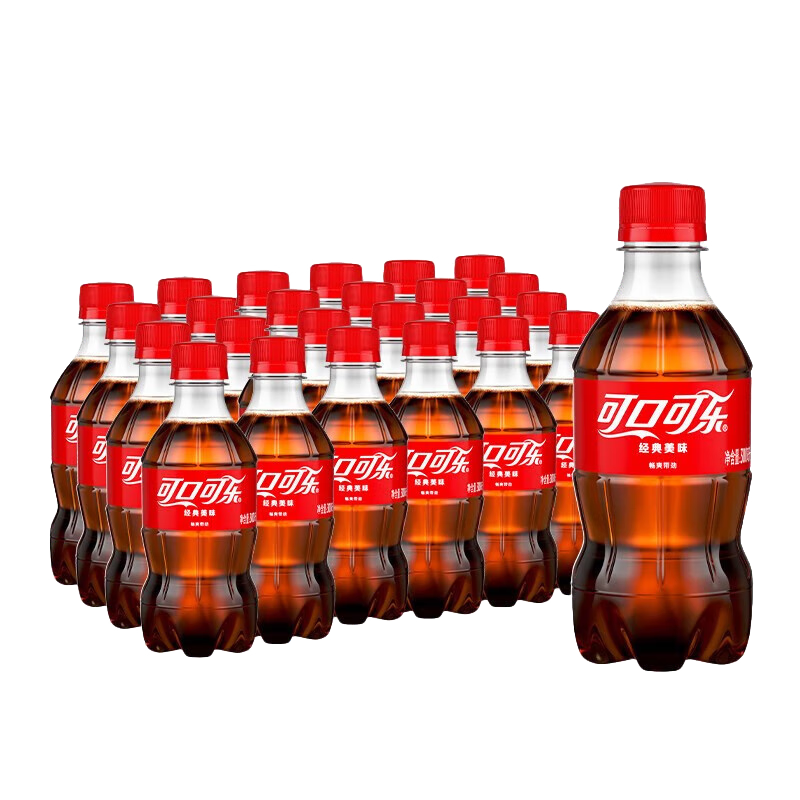 PLUS会员：可口可乐（Coca-Cola） 可乐汽水碳酸饮料 经典款 新老包装随机发 30