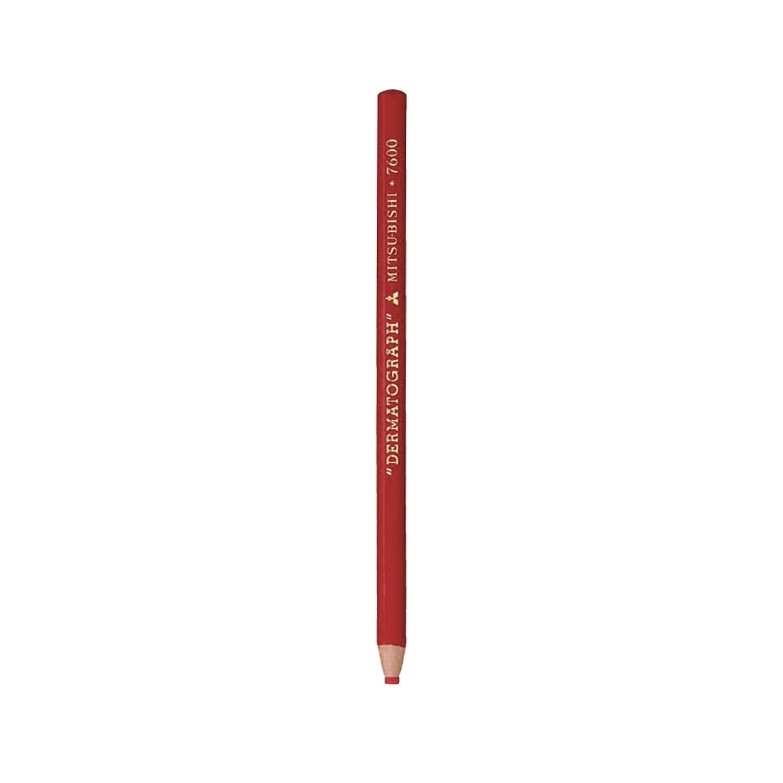 uni 三菱铅笔 7600 油性手撕卷纸蜡笔 红色 单支装 5.4元