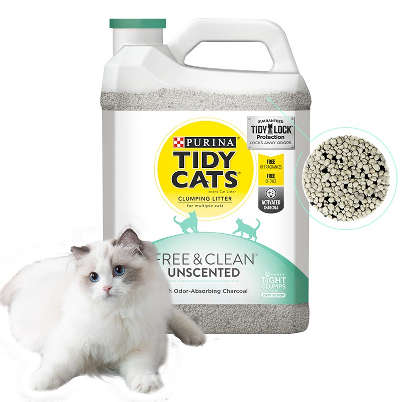PLUS会员：TidyCats 泰迪 无香除臭结团猫砂 9.07kg 95.4元包邮（双重优惠）