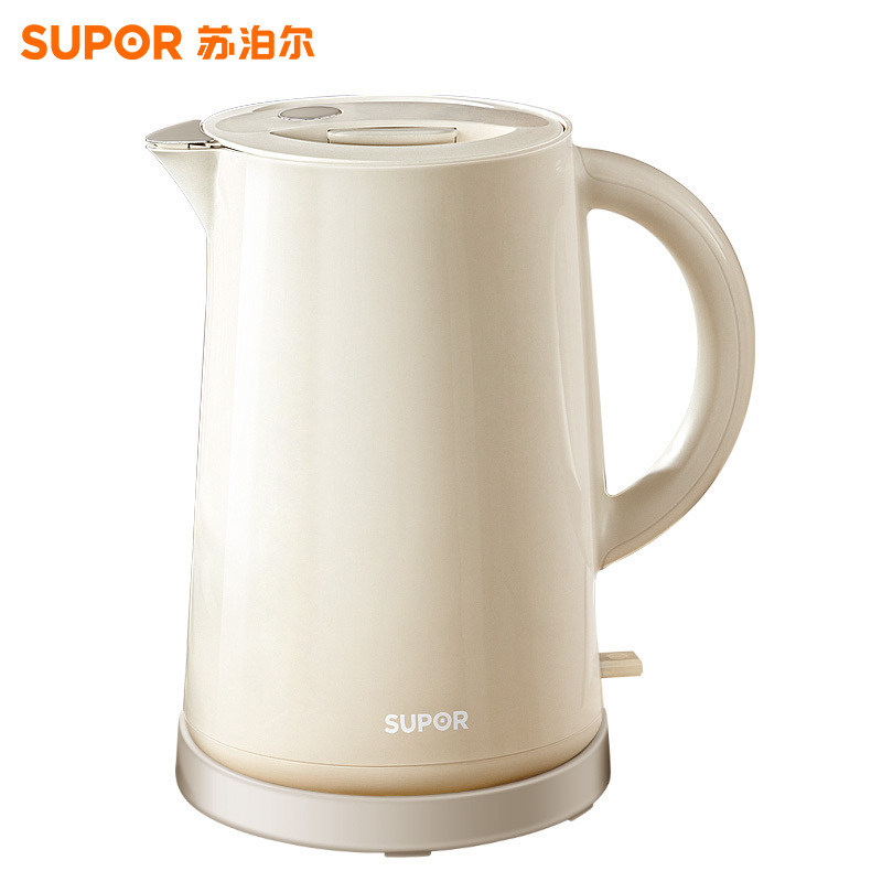 苏泊尔 SW-15FQ01A 保温电水壶 1.5L 米色 139元