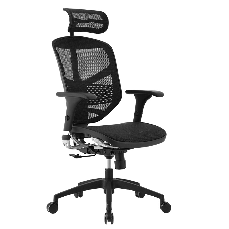 保友办公家具 金卓系列 人体工学电脑椅 黑色 尼龙脚 1428元（需用券）