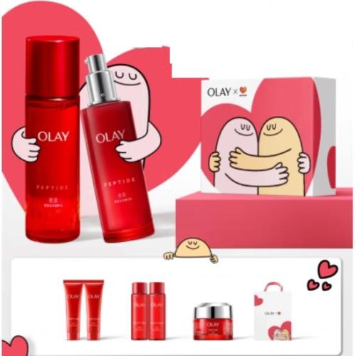 PLUS会员、需首购：OLAY 玉兰油 大红瓶水乳礼盒 水150ml+乳150ml 赠水50ml*2+乳35ml