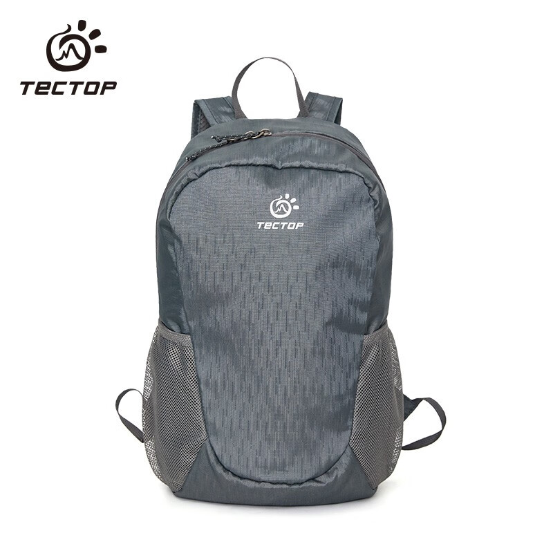 TECTOP 探拓 户外徒步双肩背包 休闲徒步旅行男女通用皮肤包 冰河灰 32.76元（