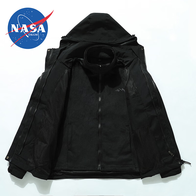 NASADKGM 男士冲锋衣外套 水貂绒保暖防水防风 89元（需用券）