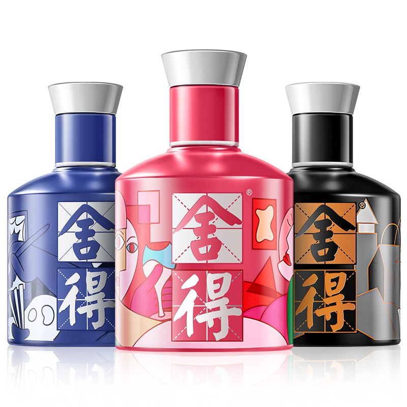 舍得 酒52度100ml*4瓶致敬大师小米兰浓香型白酒迷你小酒版无礼袋 208.6元（需