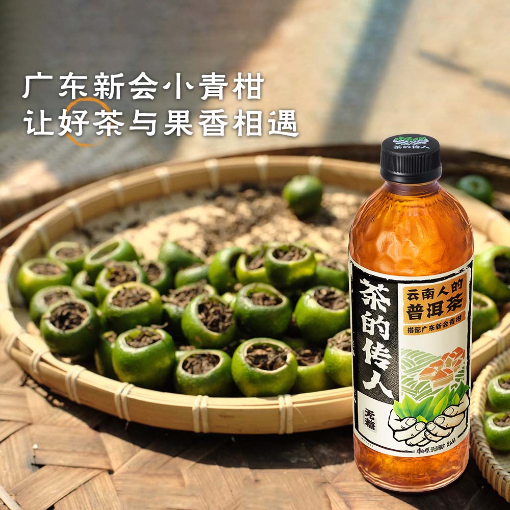 茶的传人 云南人的普洱茶500ml*15瓶 券后29.9元