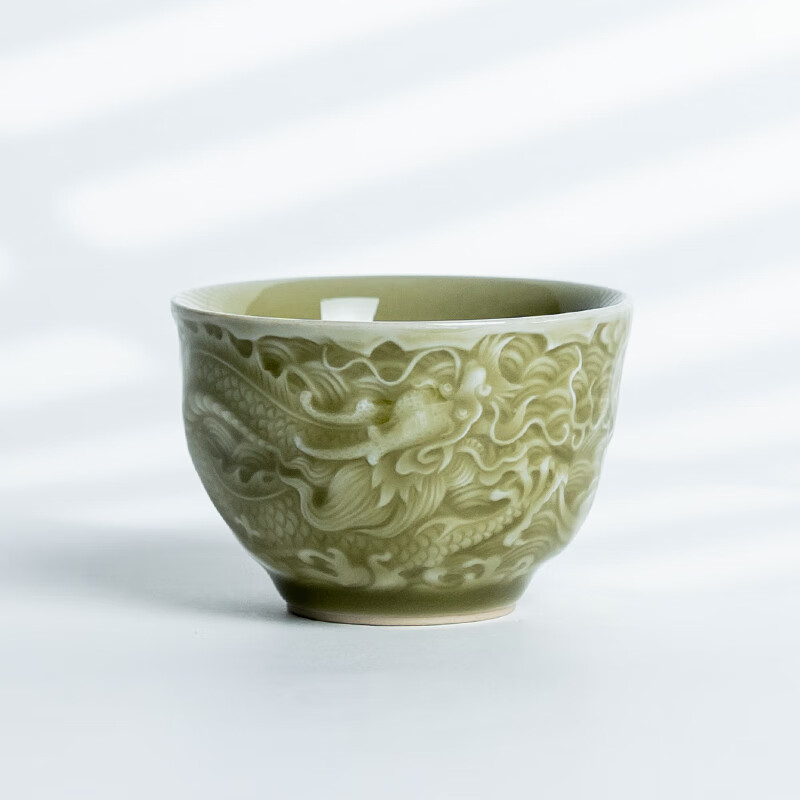 余着 龙泉青瓷陶瓷茶杯 老梅青100ML 27.9元（需用券）