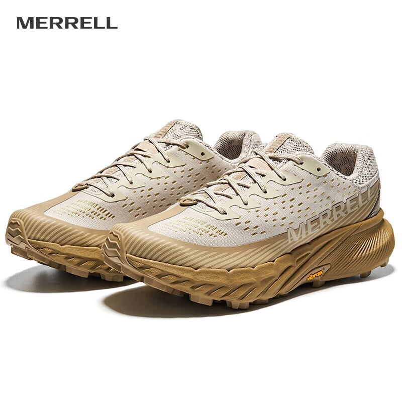 PLUS会员：MERRELL 迈乐 户外男女款AGILITY5越野跑鞋 J068047绿卡基AGPK-5(男) 478.02