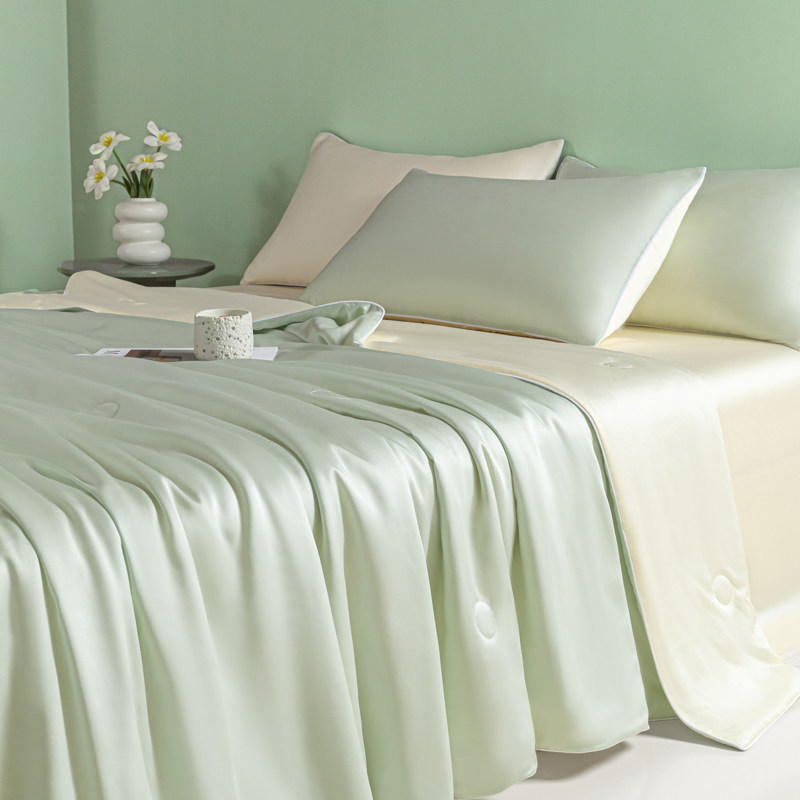 无印良品 MUJI 无印良品 TM-WYXB-3106 冰丝夏凉被 150*200cm 果绿芝士 39.08元（需用