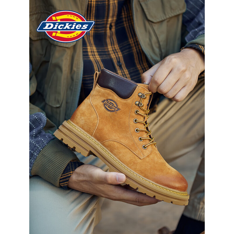 Dickies 男士马丁靴高帮时尚男靴工装靴情侣靴男 209.05元（需用券）