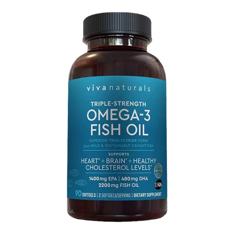 Viva Naturals Omega-3深海鱼油软胶囊 180粒 ￥366.15