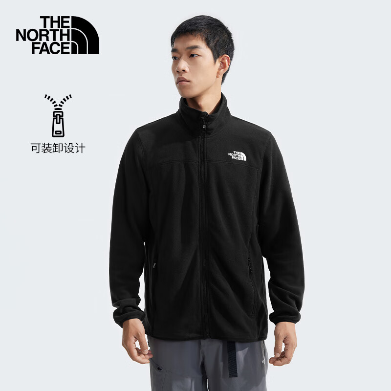 THE NORTH FACE 北面 抓绒衣男户外运动立领保暖舒适外套25新品|8AYK 427.54元（需