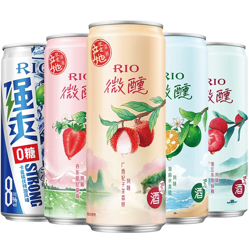 RIO 锐澳 微醺 330ml*5罐（微醺4罐赠强爽1罐） ￥28.4