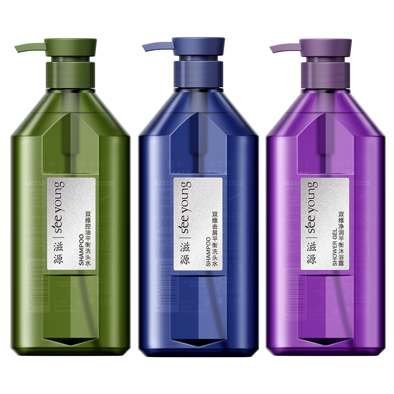 滋源 双维控油蓬松洗发水去屑止痒洗头膏露保湿滋润沐浴露男女 55.55元