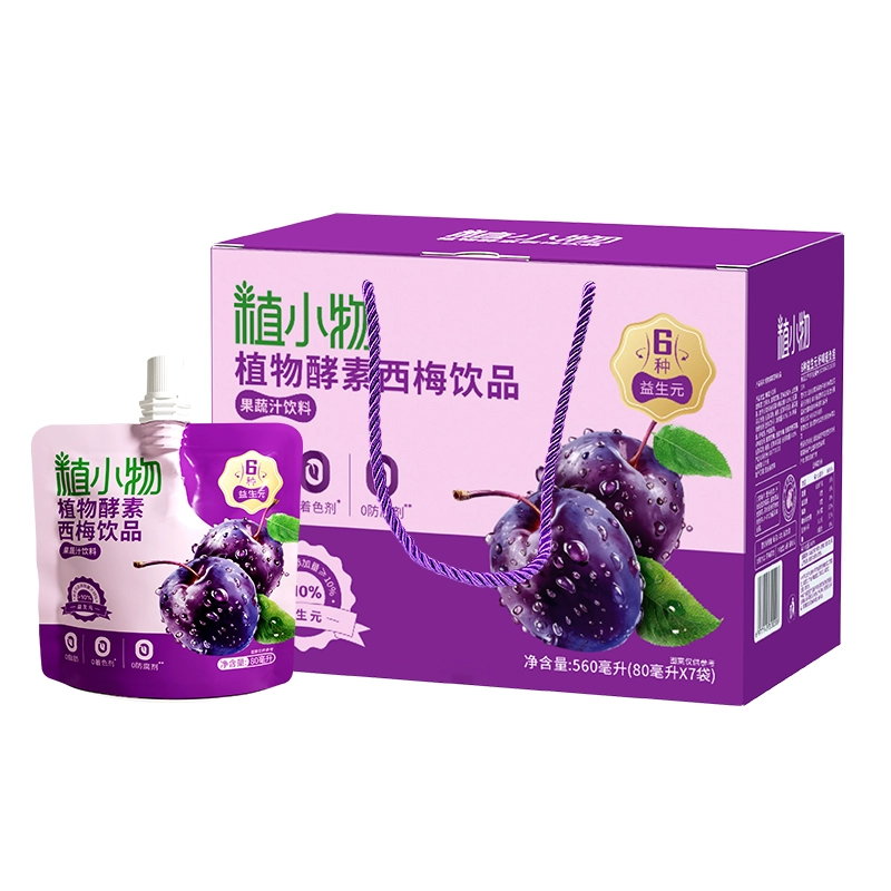 拍7件 植小物益生元西梅汁80ml*7袋 券后19.3元