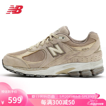 new balance NB 男鞋女鞋2002R系列经典复古舒适运动休闲鞋 卡其色 M2002RID-D 41.5 26