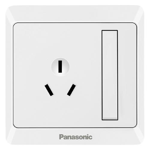 Panasonic 松下 雅悦系列 WMWA608-N 一开单控三孔插座 白色 14.87元