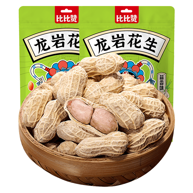 plus、需首购：比比赞（BIBIZAN）龙岩花生蒜香味500g 7.17元